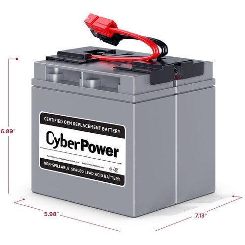 Cartouche de batterie de remplacement pour onduleur CyberPower CyberPower RB12170X2A pour