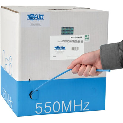 Câble UTP solide en PVC CMR CAT 6 Tripp Lite 1000 pieds bleu 1000 pieds