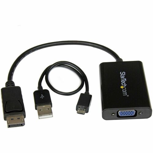 StarTech.com DisplayPort to VGA Adapter with Audio - DP to VGA Converter - 1920x1200 - Con