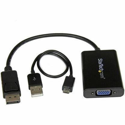 StarTech.com DisplayPort to VGA Adapter with Audio - DP to VGA Converter - 1920x1200 - Con