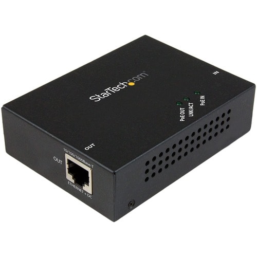 EXTENSOR DE ALCANCE POE+ DE 330 PIES REPETIDOR DE ALIMENTACIÓN POR ETHERNET GIG