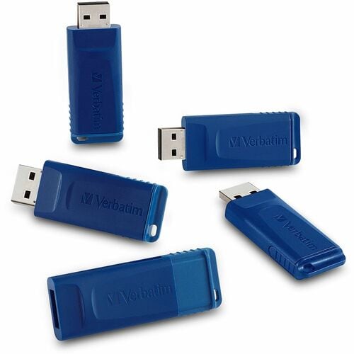 5PK 8GB USB FLASH DRIVE BLUE MULTI 4