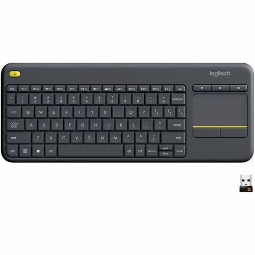 Clavier sans fil Logitech K400 Plus Touchpad - Connectivité sans fil - Interface USB