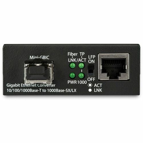 StarTech.com Gigabit Ethernet Fiber Media Converter - Compact