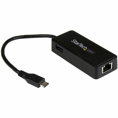 ADAPTADOR USB TIPO C A GIGABIT CON PUERTO USB ADICIONAL