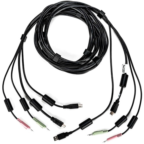 Câble de 10 pieds, 1 HDMI, 1 USB, 2 audio
