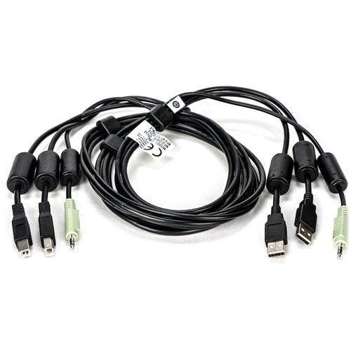 6FT CABLE ASSY 2-USB/1-AUDIO