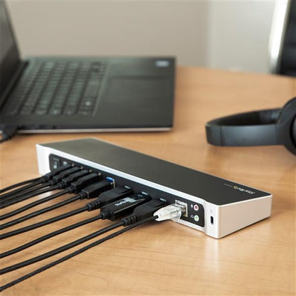 Estación de acoplamiento USB 3.0 para tres monitores de StarTech.com