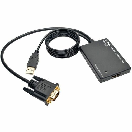 Tripp Lite VGA to HDMI Component Adapter Converter with USB Audio Powe