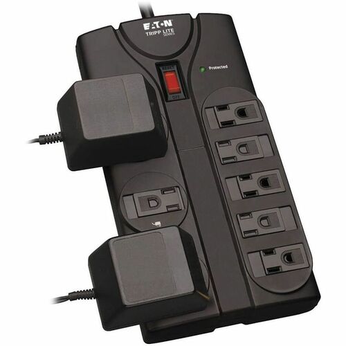 Tripp Lite Surge Protector Power Strip 8 Outlet 8 ' Cord Black 1440 J