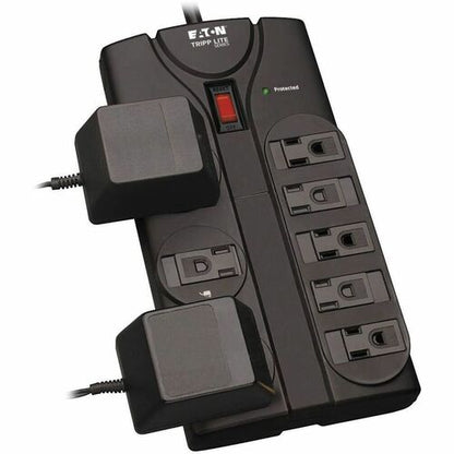 Tripp Lite Surge Protector Power Strip 8 Outlet 8 ' Cord Black 1440 J