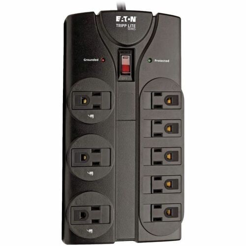 Tripp Lite Surge Protector Power Strip 8 Outlet 8 ' Cord Black 1440 J