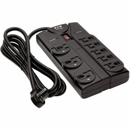 Tripp Lite Surge Protector Power Strip 8 Outlet 8 ' Cord Black 1440 J