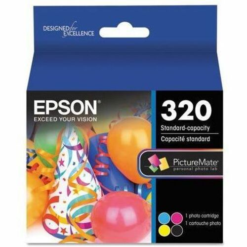 Kit cartouche d'encre/papier jet d'encre d'origine Epson T320P - Noir,