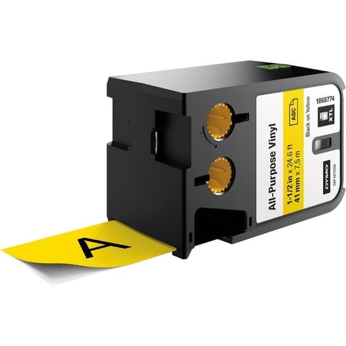 Dymo XTL All-Purpose Vinyl Labels, 1-1/2\" - 1 1/2\" (38.10 mm) Width - Thermal