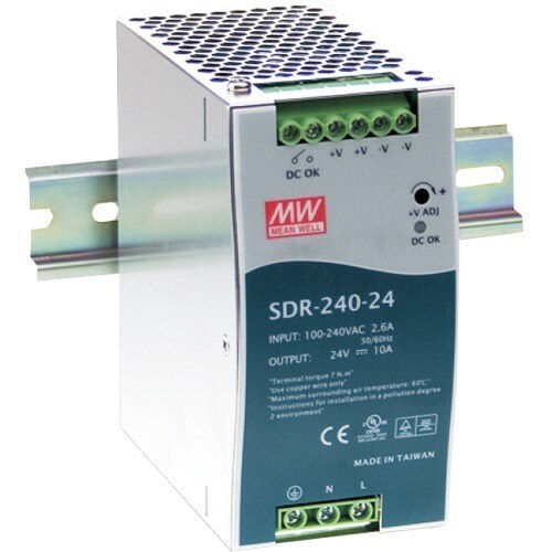 ALIMENTATION DIN FONCTION PFC 24V 10A 240W