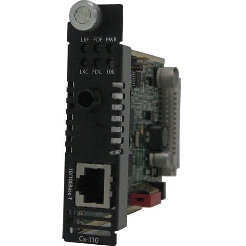 Module convertisseur de média géré Perle Systems Perle 10/100 - 1 x réseau (RJ