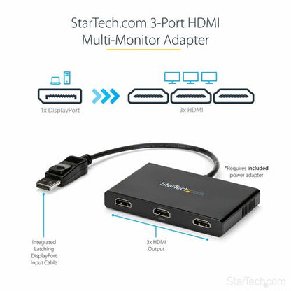 Adaptateur multi-écrans StarTech.com à 3 ports