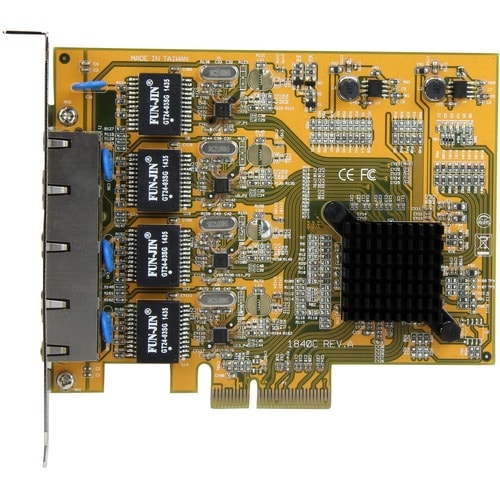 Tarjeta adaptadora de red PCI Express Gigabit de 4 puertos de StarTech.com
