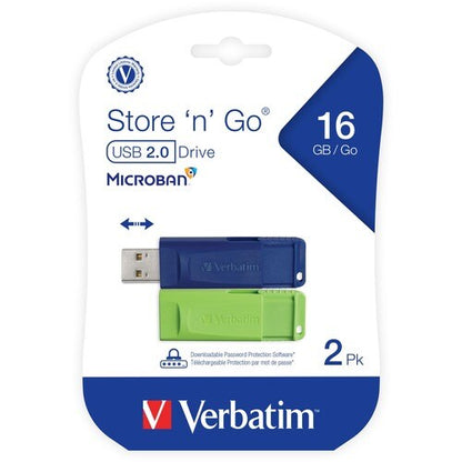 2PK 16GB STORE N GO USB FLASH MULTI 8