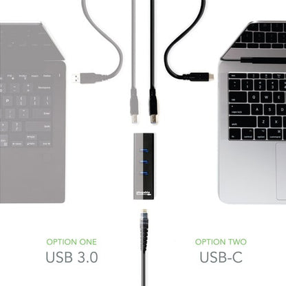 Hub USB enfichable avec Ethernet, hub alimenté par bus USB 3.0 à 3 ports
