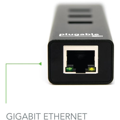 Hub USB enfichable avec Ethernet, hub alimenté par bus USB 3.0 à 3 ports