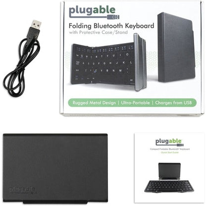 Clavier Bluetooth pliable Plugable compatible avec iPad, iPhone,