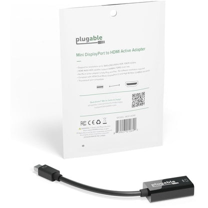 Adaptador enchufable activo Mini DisplayPort (Thunderbolt 2) a HDMI 2.0
