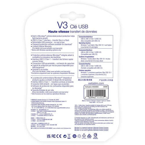 3PK 16GB STORE N GO V3 USB 3.0 MULTI 12