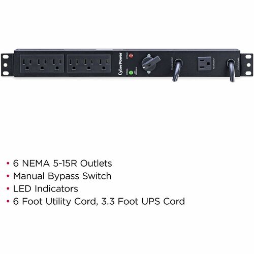 Dérivation de maintenance CyberPower CyberPower MBP15A6 - Échangeable à chaud - NE