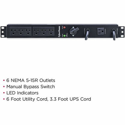 Dérivation de maintenance CyberPower CyberPower MBP15A6 - Échangeable à chaud - NE