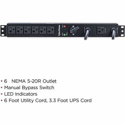 Cyber Power CyberPower Maintenance Bypass MBP20A6 - Hot-swappable - NE