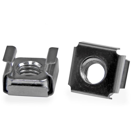 StarTech.com M6 Cage Nuts - 100 Pack - M6 Mounting Cage Nuts for Serve