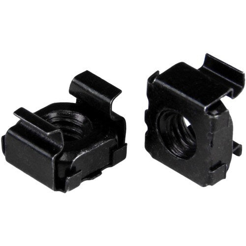 StarTech.com M5 Cage Nuts - 100 Pack, Black - M5 Mounting Cage Nuts fo