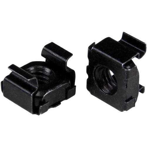 StarTech.com M5 Cage Nuts - 50 Pack, Black - M5 Mounting Cage Nuts for