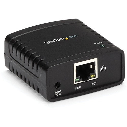 Serveur d'impression réseau LPR StarTech.com Ethernet 10/100 Mbit/s vers USB 2.0
