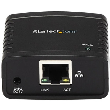 Serveur d'impression réseau LPR StarTech.com Ethernet 10/100 Mbit/s vers USB 2.0