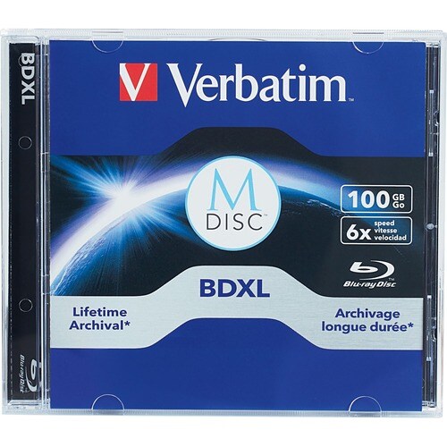 Verbatim Verbatim M DISC BDXL - 6x - 100 Go - 1 Pack Jewel C