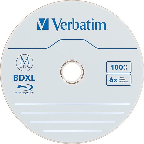 Support enregistrable Blu-ray Verbatim - BDXL - 6x - 100 Go - 5 -