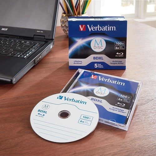 Support enregistrable Blu-ray Verbatim - BDXL - 6x - 100 Go - 5 -