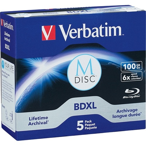 Support enregistrable Blu-ray Verbatim - BDXL - 6x - 100 Go - 5 -