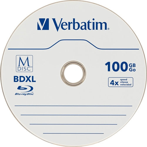 Verbatim Blu-ray Recordable Media - BDXL - 6x - 100 GB - 25