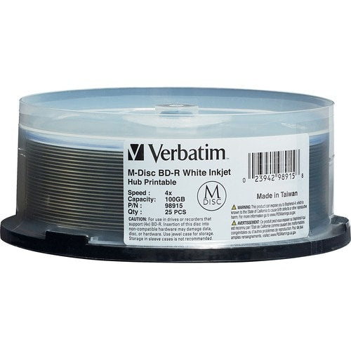 Verbatim Blu-ray Recordable Media - BD-R - 4x - 100 GB - 25