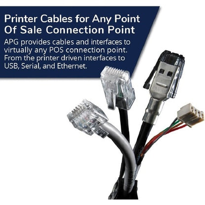 apg Printer Interface Cable | CD-101A Cable for Cash Drawer to Printer| 1 x RJ-1