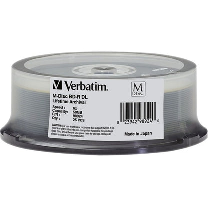 Support enregistrable Blu-ray Verbatim - BD-R DL - 8x - 50 Go - 2