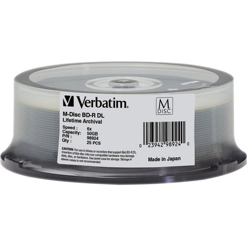 Support enregistrable Blu-ray Verbatim - BD-R DL - 8x - 50 Go - 2