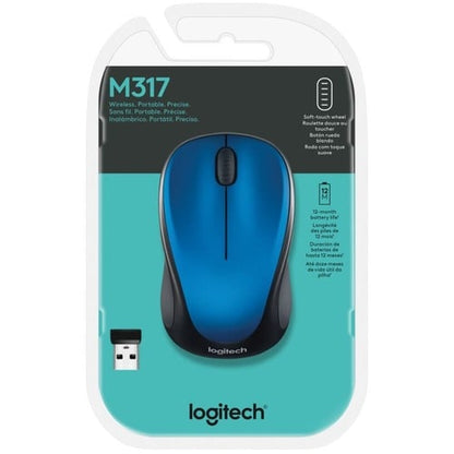 Ratón inalámbrico Logitech M317 de 2,4 GHz con receptor USB Unifying, 1000