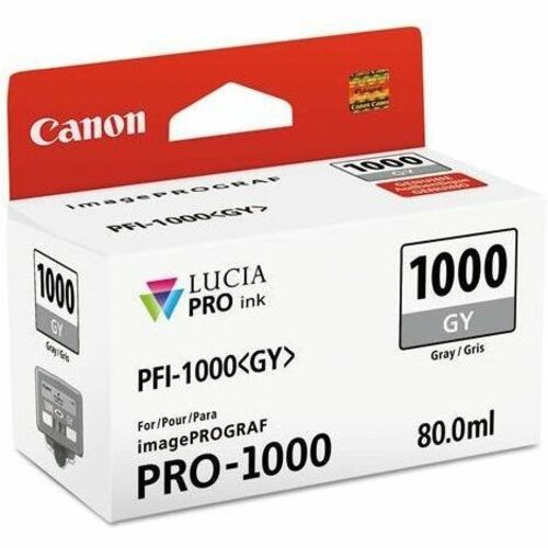 Cartouche d'encre jet d'encre d'origine Canon LUCIA PRO PFI-1000 - Gra