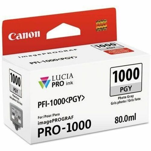 Cartouche d'encre jet d'encre d'origine Canon LUCIA PRO PFI-1000PGY -