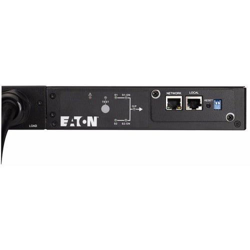 Unité de distribution d'alimentation Eaton eATS 9 prises - NEMA L6-20P - 8 x IEC 60320 C13, 1 x IEC 603
